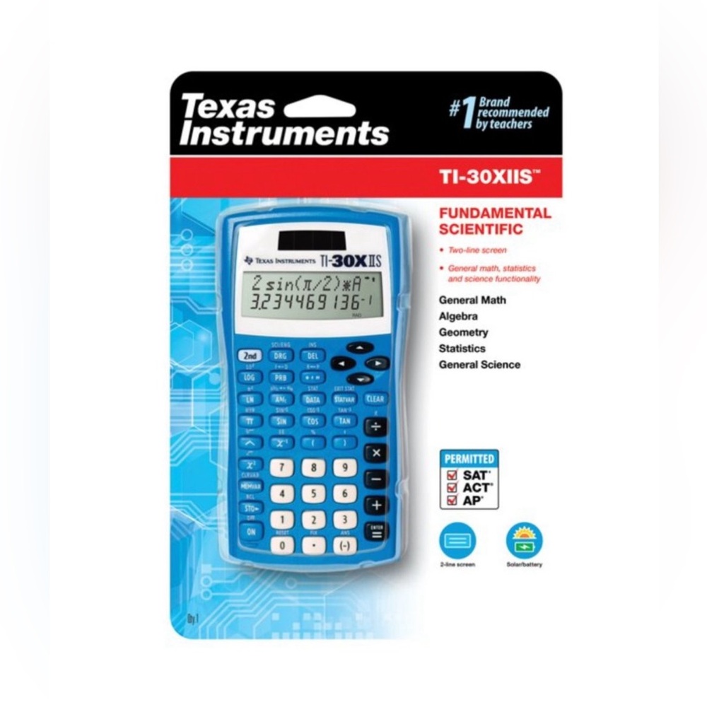 Texas Instruments TI-30X IIS Scientific‎ Calculator, Blue NEW IN PACKAGE